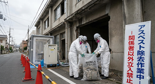 石綿撤去工事